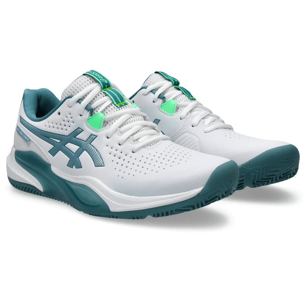 ASICS TENIS GEL-CHALLENGER 15 HOMBRE WHITE/MISTY PINE