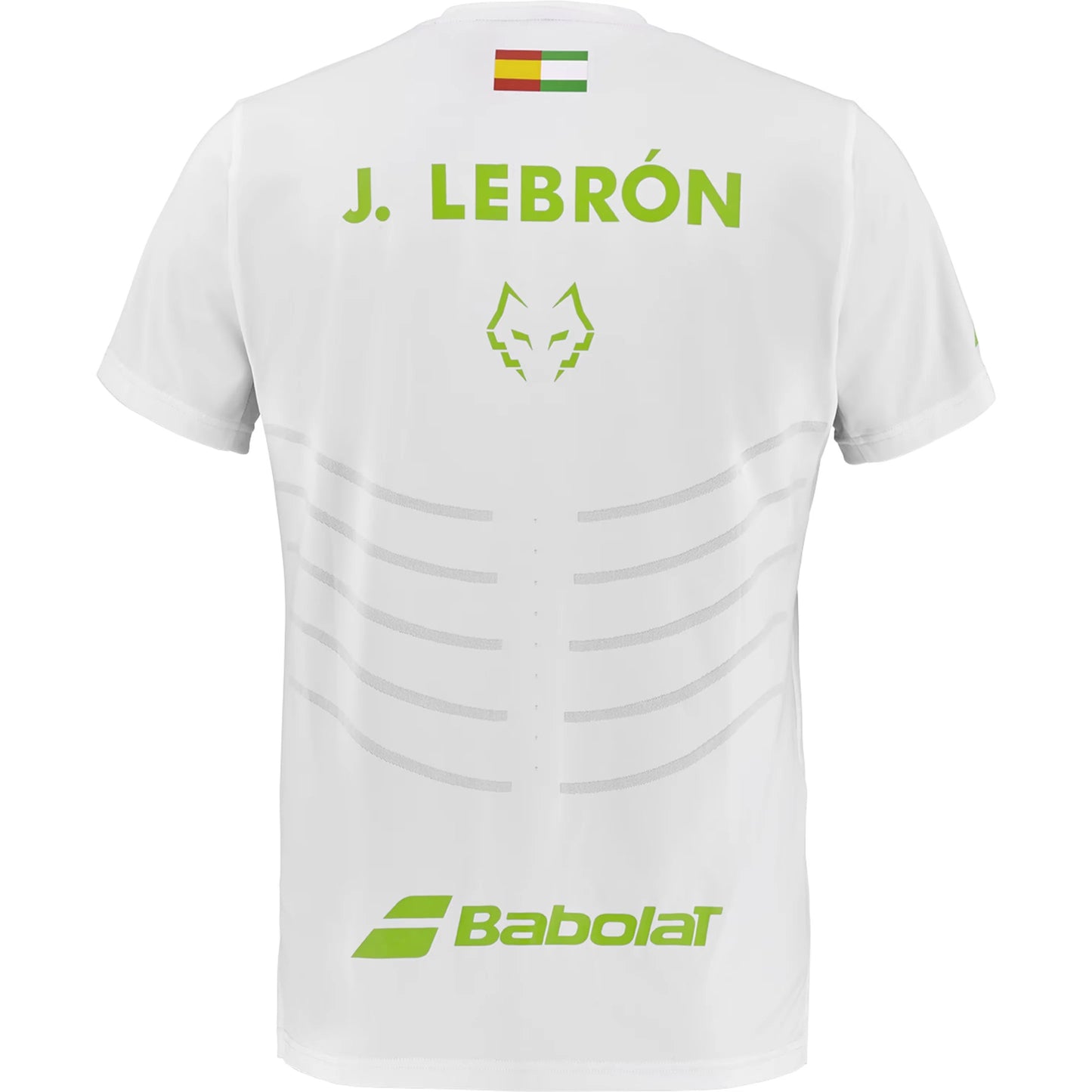 BABOLAT PLAYERA CREW NECK TEE RÉPLICA LEBRON MEN WHITE/WHITE