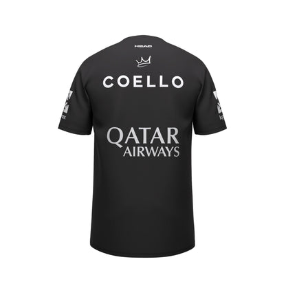 CAMISETA HEAD OFICIAL ARTURO COELLO 2026 NEGRA