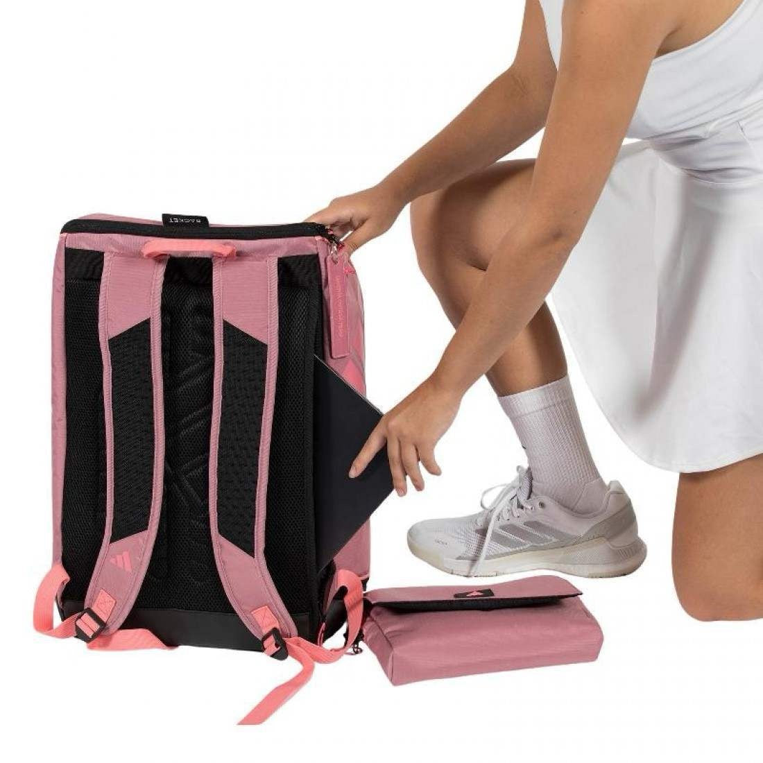 Mochila Adidas Marta Ortega Protour 3.5 Rosa Negro