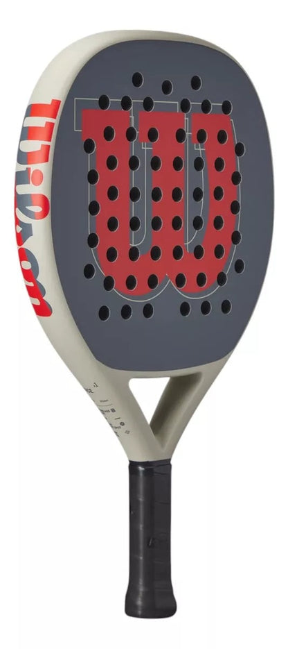 PALA WILSON PACE V1 ARENA/ROJO PARA PÁDEL