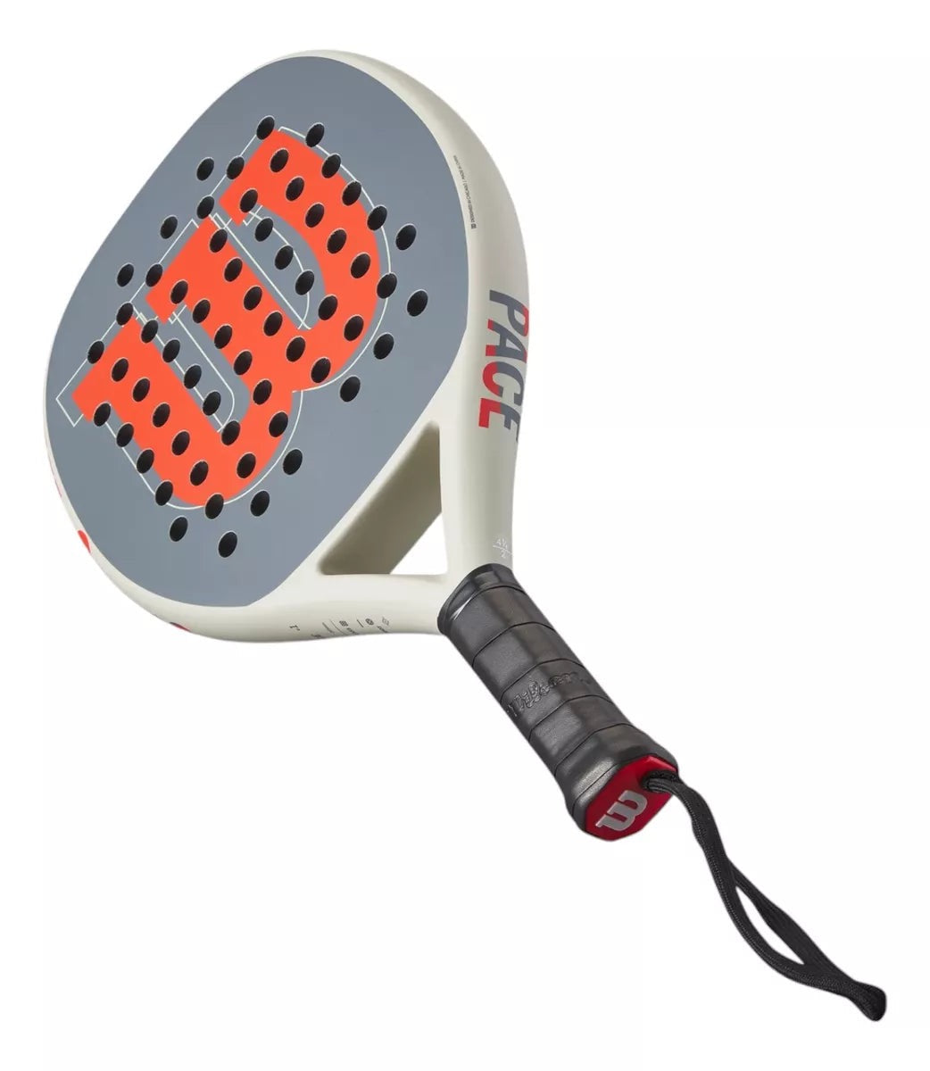 PALA WILSON PACE V1 ARENA/ROJO PARA PÁDEL