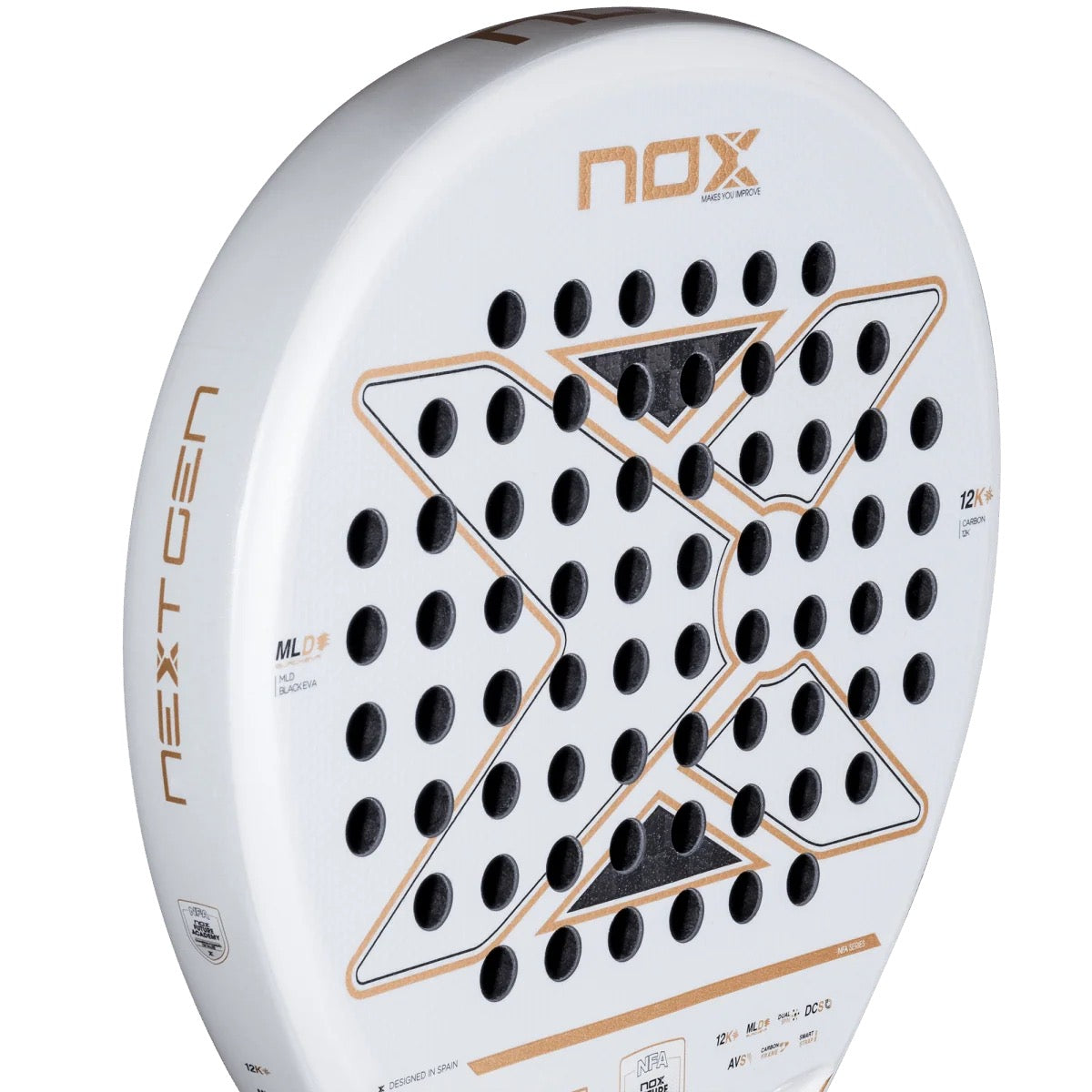 NOX PALA DE PADEL NEXTGEN PRO HYBRID 12K NFA SERIES