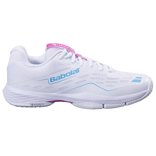 BABOLAT TENIS SENSA RISE WOMAN WHITE/RHODAMINE RED