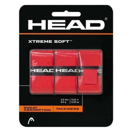 Overgrips Head Xtreme Soft Rojo 3 Unidades
