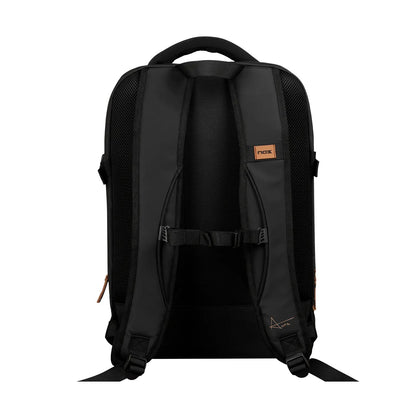 MOCHILA NOX LUXURY OPEN SERIES NEGRO MARRÓN