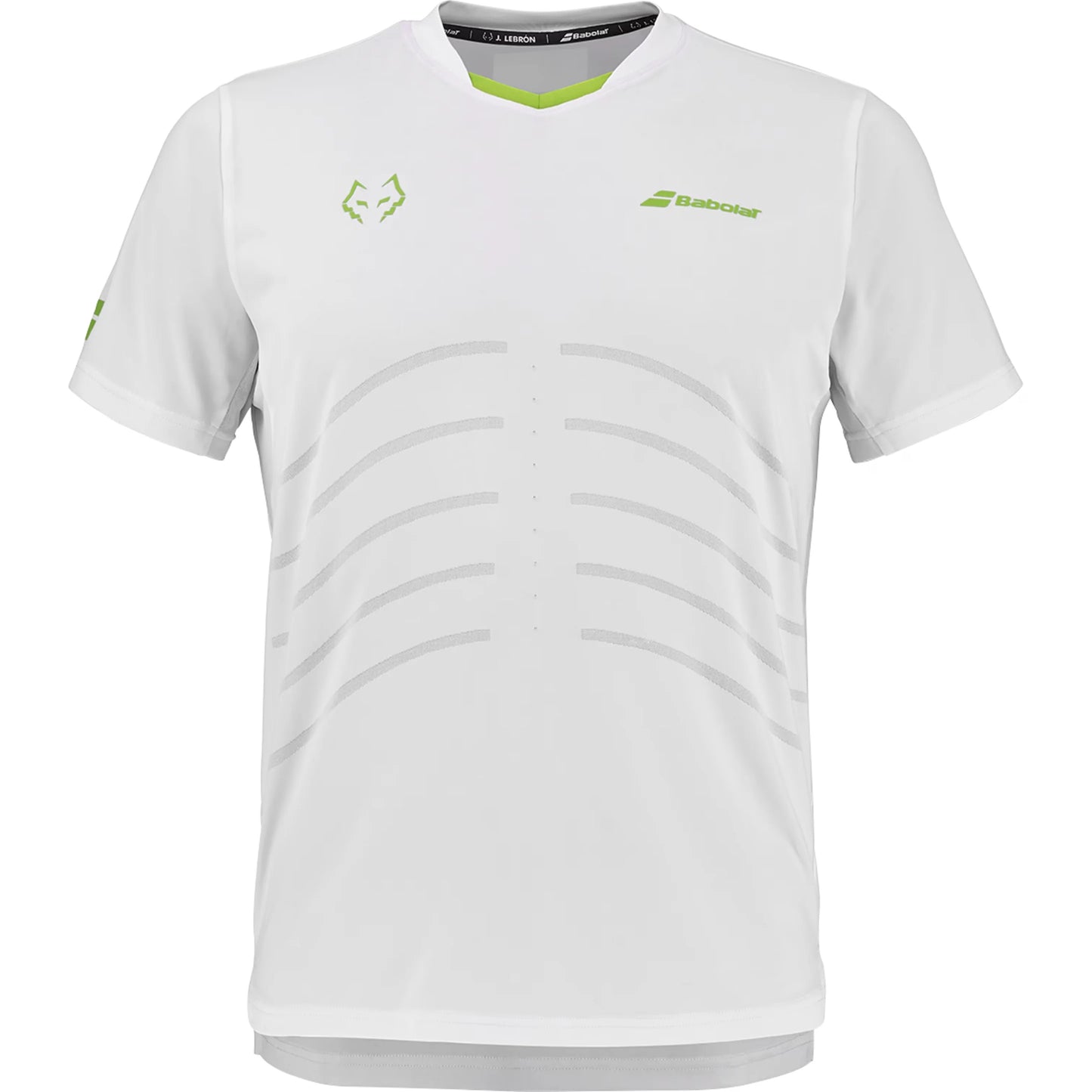 BABOLAT PLAYERA CREW NECK TEE RÉPLICA LEBRON MEN WHITE/WHITE