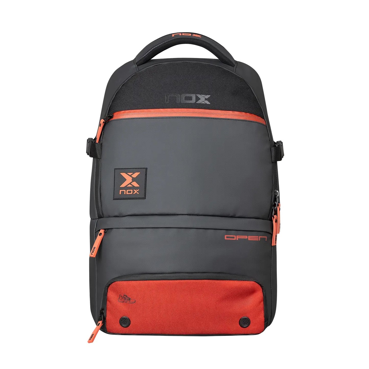 MOCHILA NOX LUXURY OPEN SERIES NEGRO ROJO