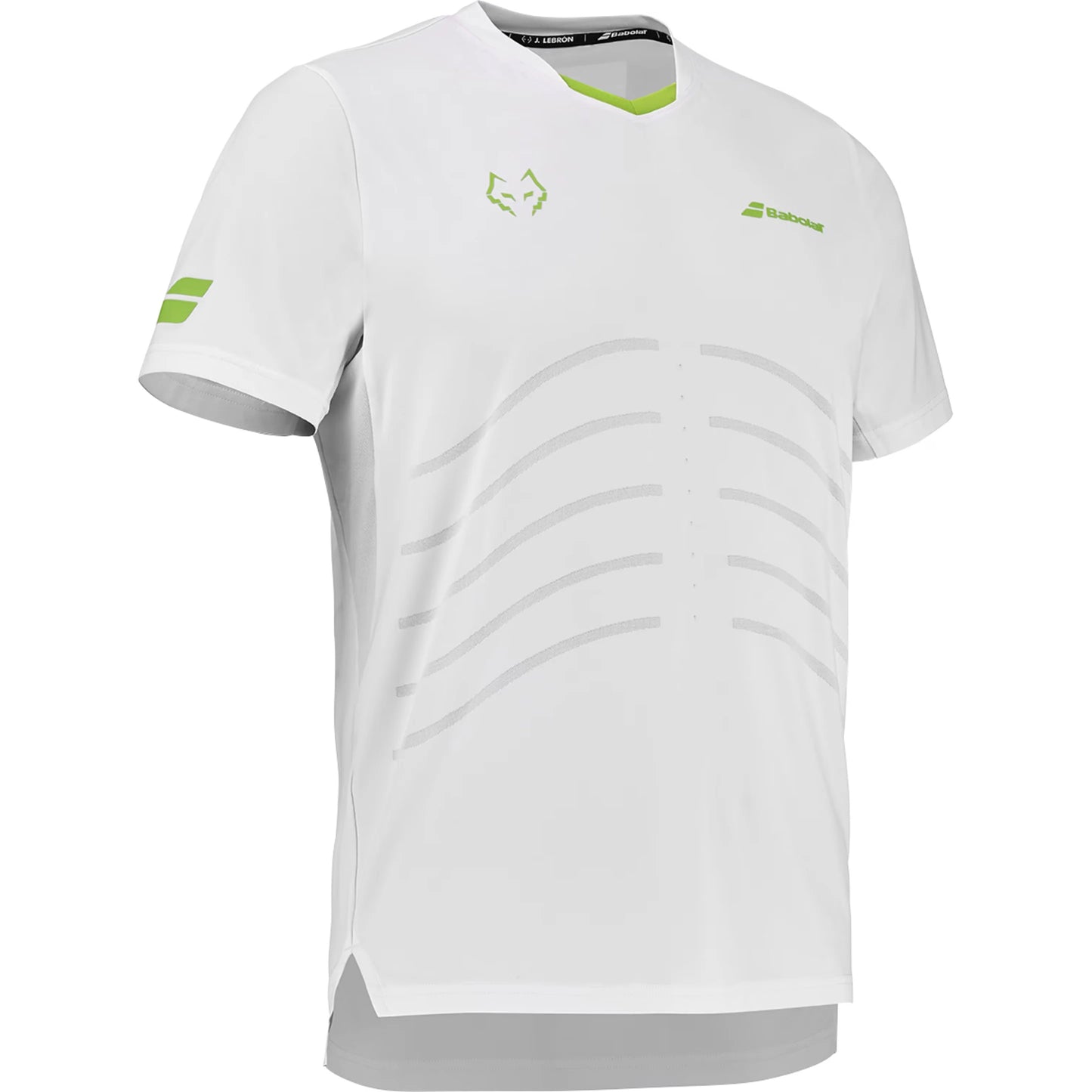 BABOLAT PLAYERA CREW NECK TEE RÉPLICA LEBRON MEN WHITE/WHITE