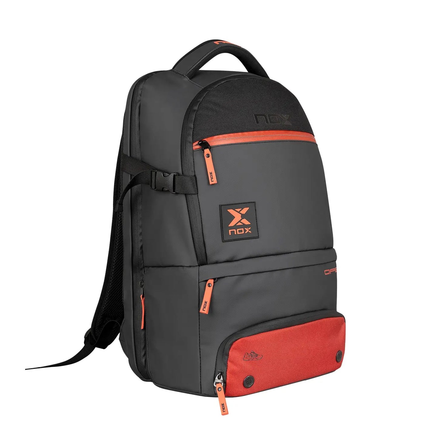 MOCHILA NOX LUXURY OPEN SERIES NEGRO ROJO