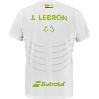 BABOLAT PLAYERA CREW NECK TEE RÉPLICA LEBRON MEN WHITE/WHITE