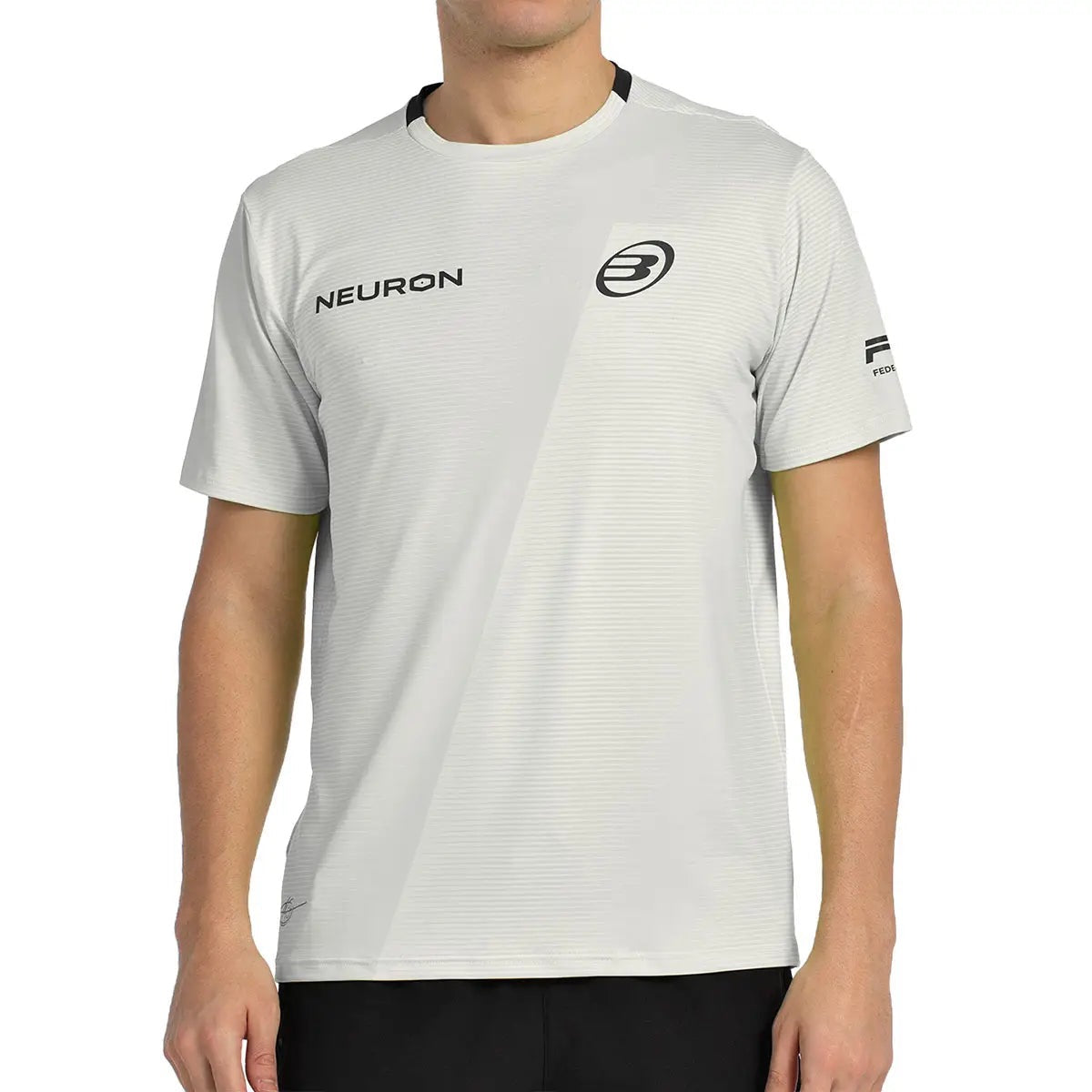 Camiseta Bullpadel Fede Chingotto 25I Blanco Piedra