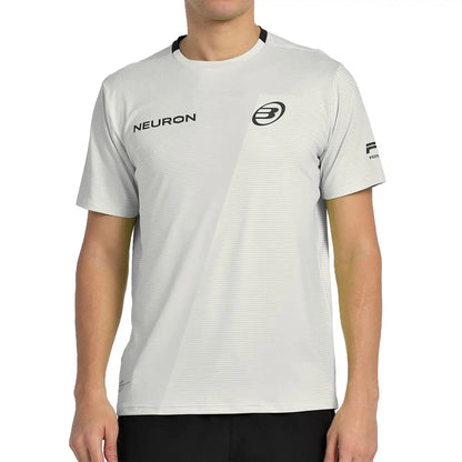 Camiseta Bullpadel Fede Chingotto 25I Blanco Piedra