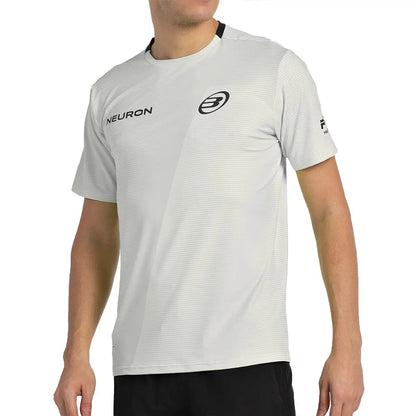 Camiseta Bullpadel Fede Chingotto 25I Blanco Piedra