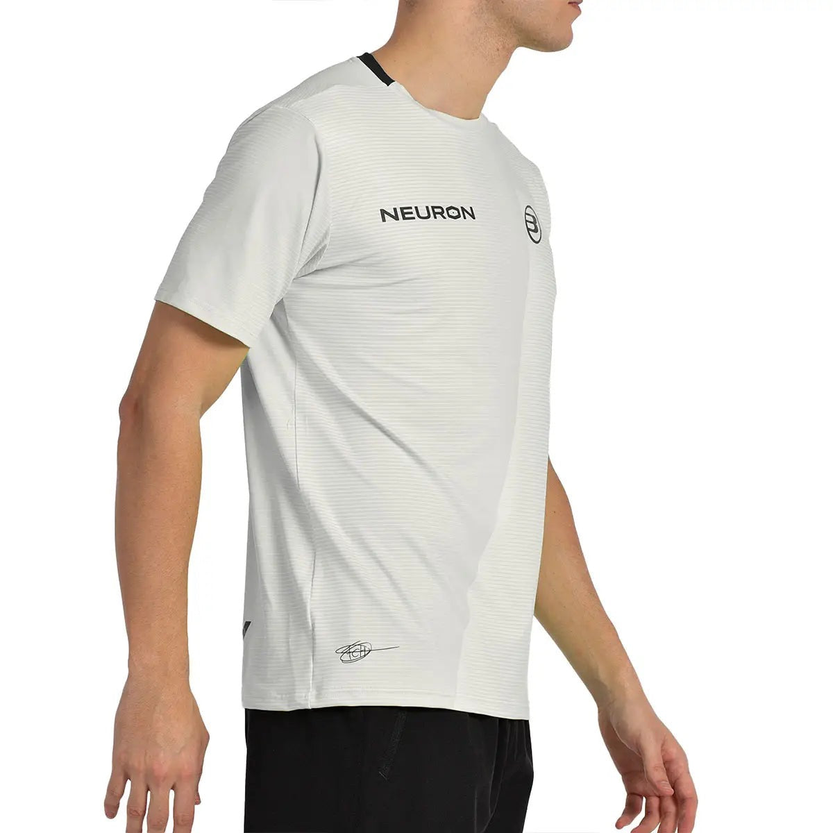 Camiseta Bullpadel Fede Chingotto 25I Blanco Piedra