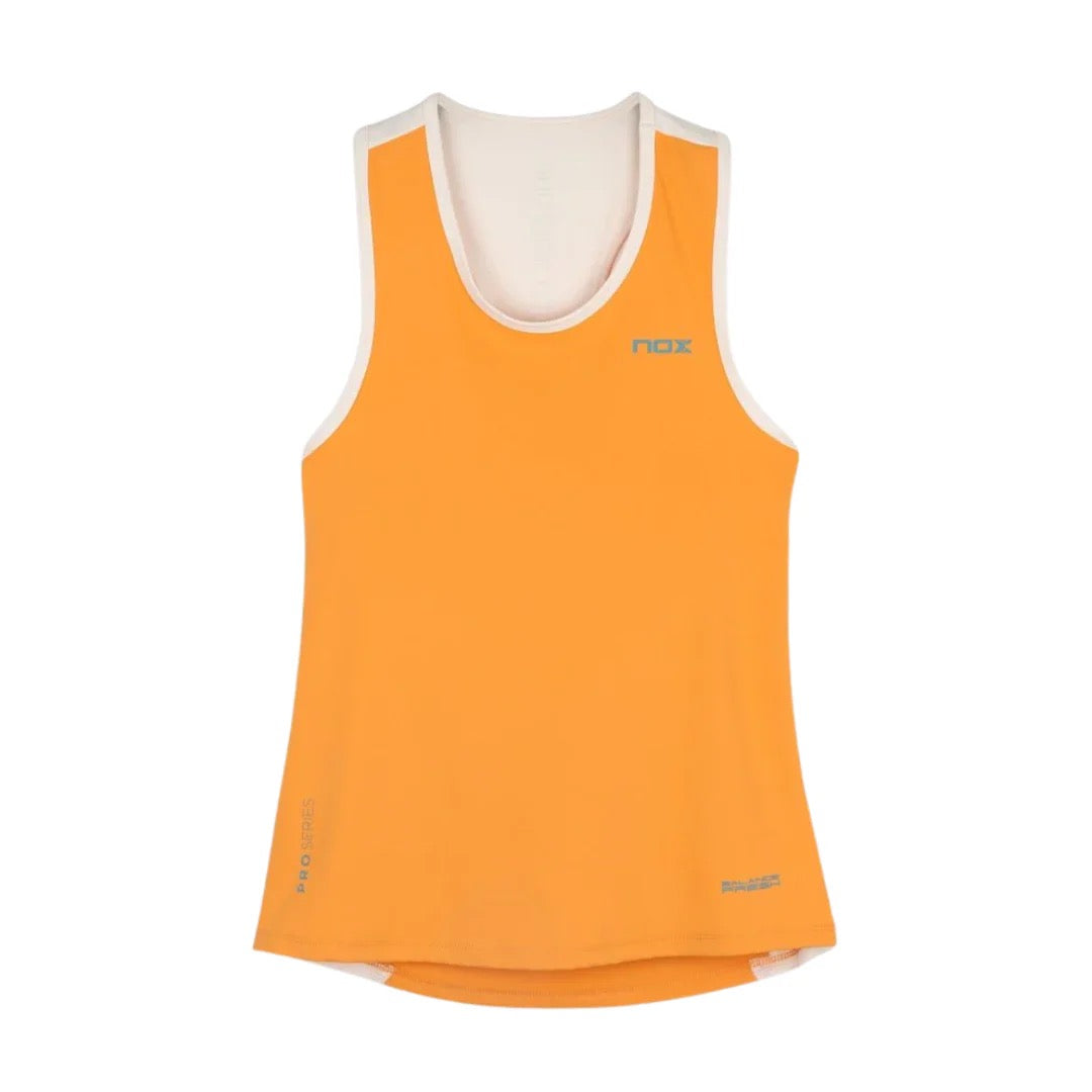 NOX CAMISETA DE TIRANTES MUJER PRO NARANJA