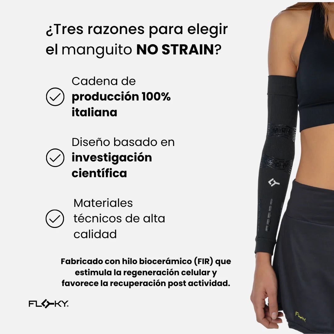 Mangas Floky No Strain Negro (pack 2)